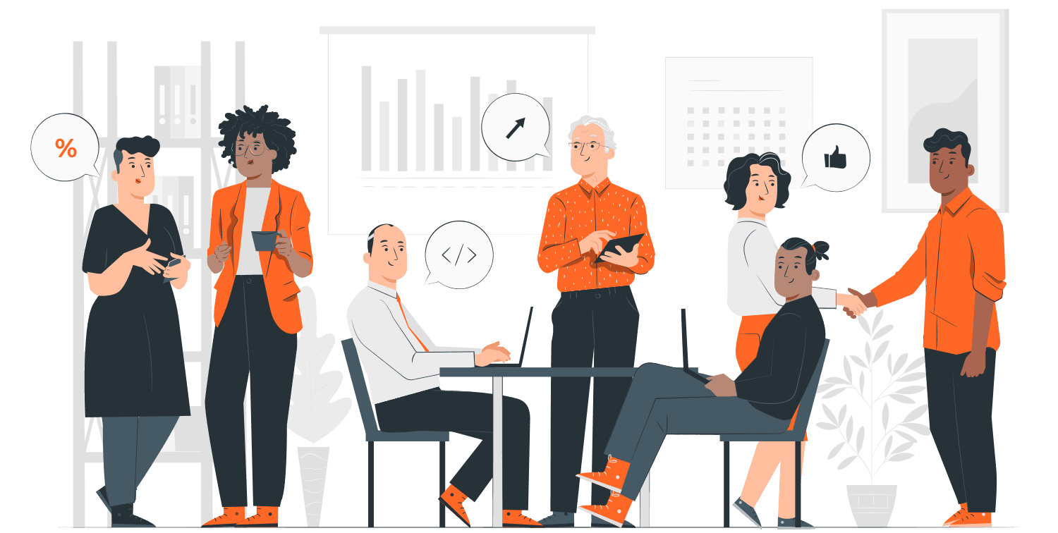 Passionate team working